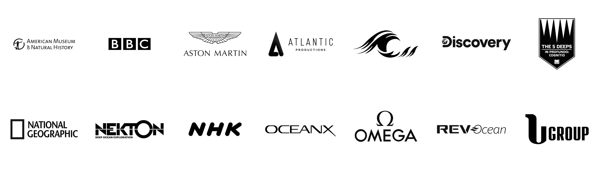 Triton’s Partnership Ogranisations: AMNH, BBC, Aston Martin, Atlantic Productions, Caladan Oceanic, Discovery, Five Deeps, NatGeo, Nekton, NHK, OceanX, Omega, Rev Ocean, UGroup