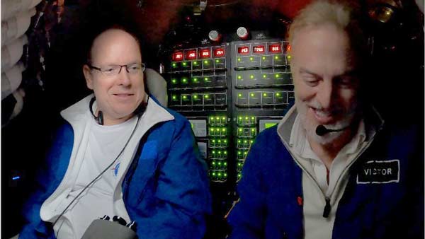 HRH Prince Albert II of Monaco and Victor Vescovo dive to deepest point in Med in Triton sub